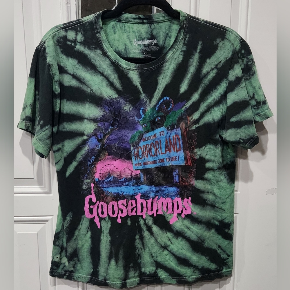 Goosebumps Welcome to Horrorland tye dye tshirt size XL